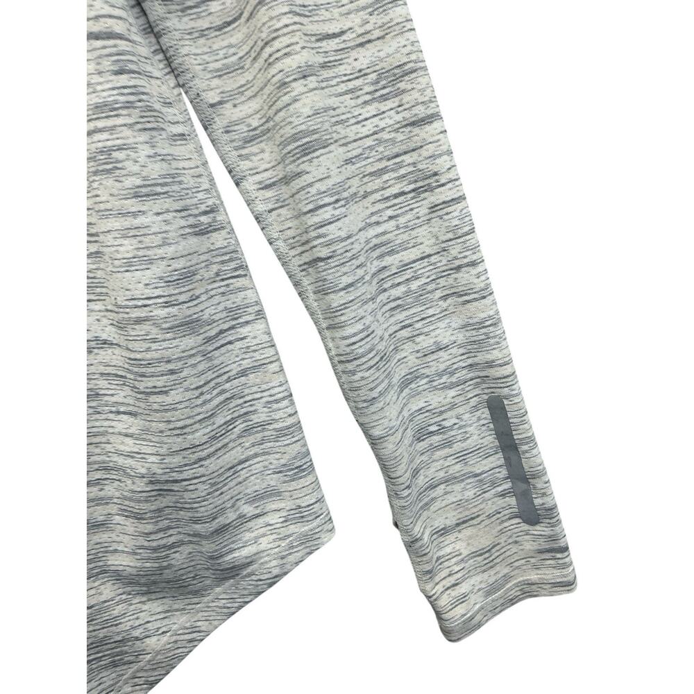 ZYIA Active Gray Ash Split Back Long Sleeve Tee Reflective Women's Sz. Medium - Picture 7 of 15